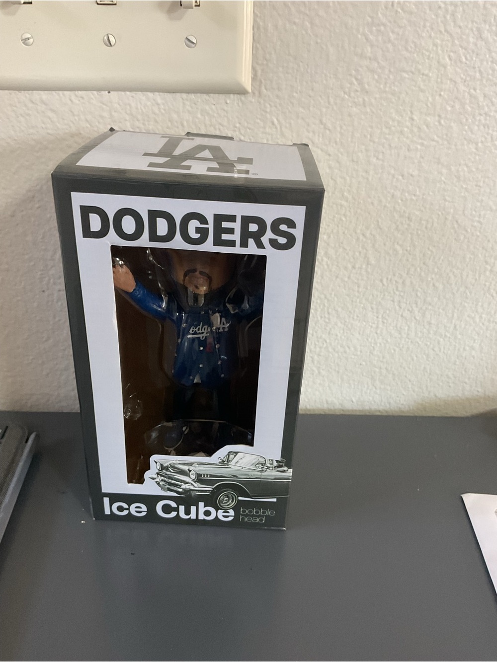 Dodgers Blue Ice Cube Bobblehead - Official Team Collectible